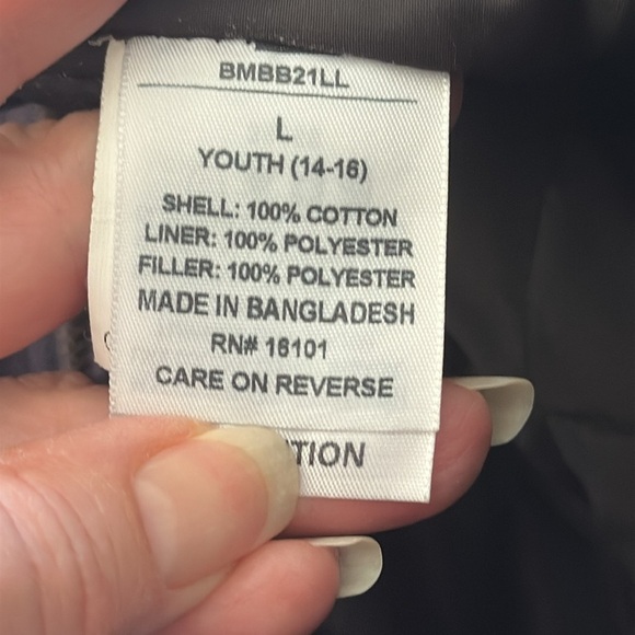 Blue Mountain Kids Canvas Bib Chore Overalls Quilted Insulated Durable Y14-16 - Picture 12 of 15